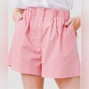 HUNTER BELL Aspen Short Rosette Pink Cotton Twill Pockets Sz 8 NEW